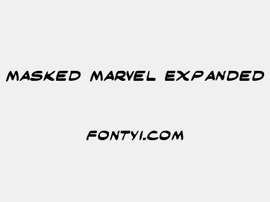 Masked Marvel Expanded