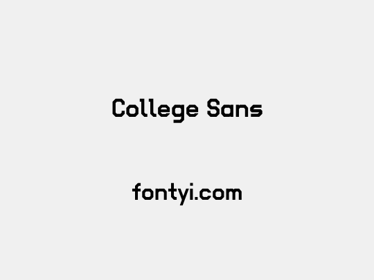 College Sans