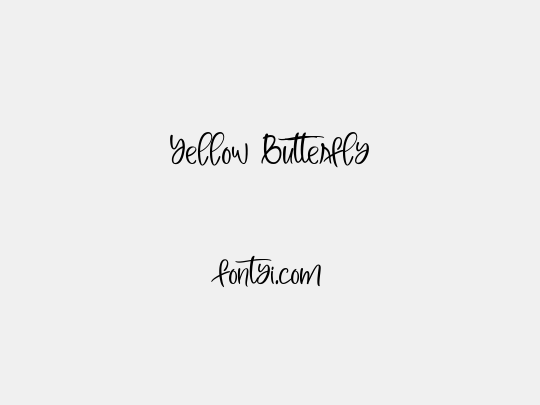 Yellow Butterfly