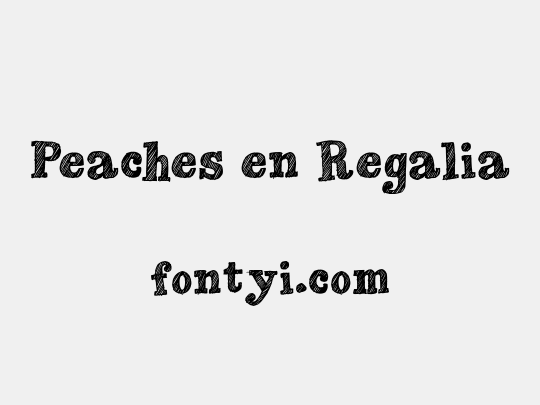 Peaches en Regalia