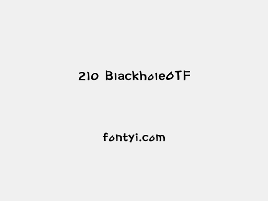 210 BlackholeOTF