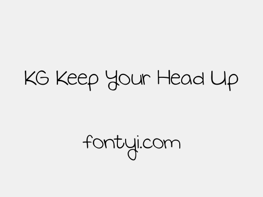 KG Keep Your Head Up