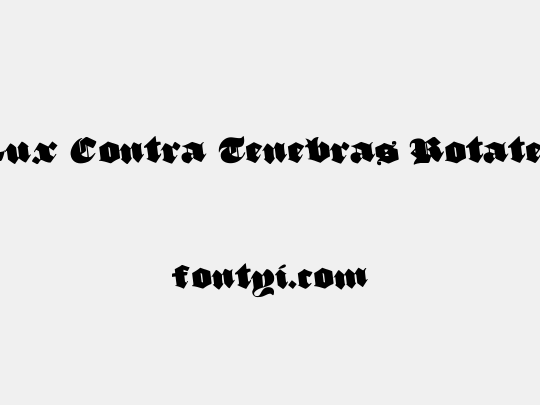 Lux Contra Tenebras Rotated