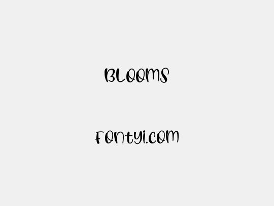 Blooms