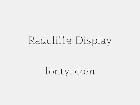 Radcliffe Display