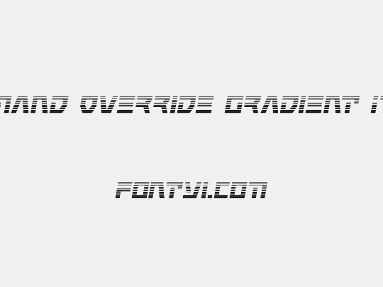 Command Override Gradient Italic