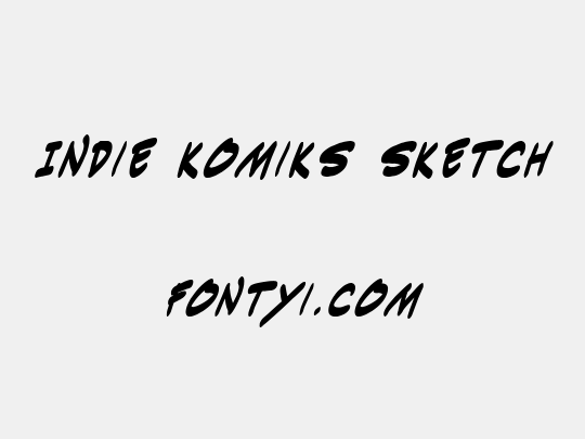 Indie Komiks Sketch