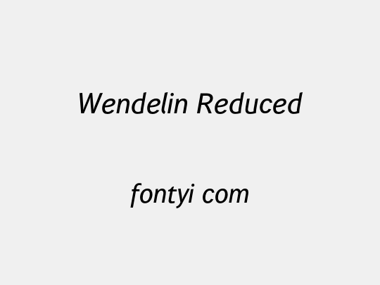 Wendelin Reduced