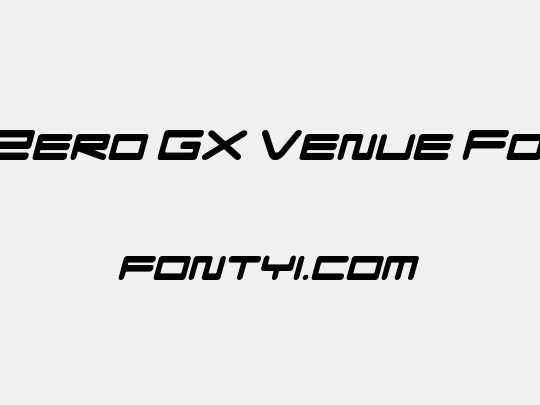 F-Zero GX Venue Font