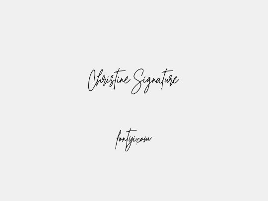 Christine Signature