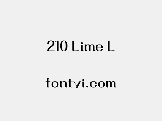 210 Lime L
