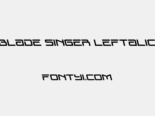 Blade Singer Leftalic