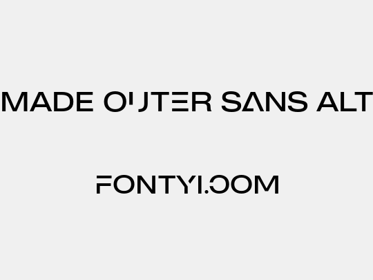 MADE Outer Sans Alt
