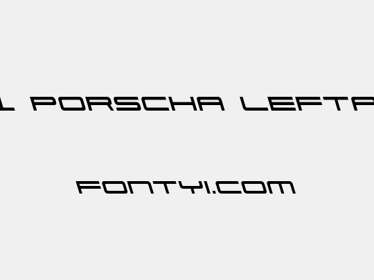 911 Porscha Leftalic