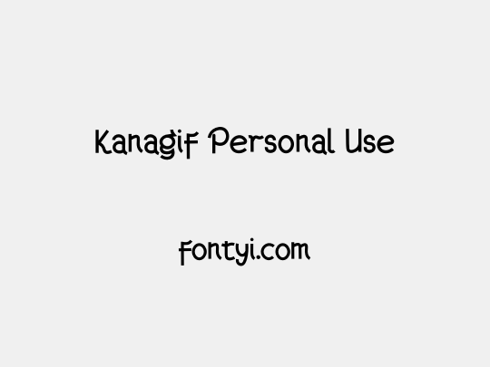 Kanagif Personal Use