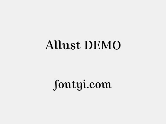 Allust DEMO
