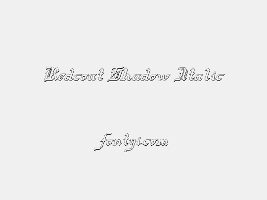 Redcoat Shadow Italic