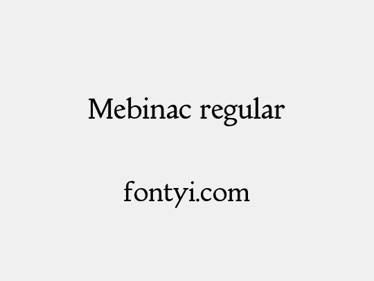 Mebinac regular