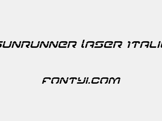 Gunrunner Laser Italic
