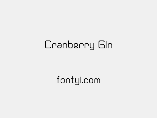 Cranberry Gin