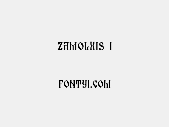 Zamolxis I