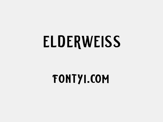 ELDERWEISS