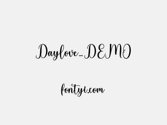 Daylove_DEMO
