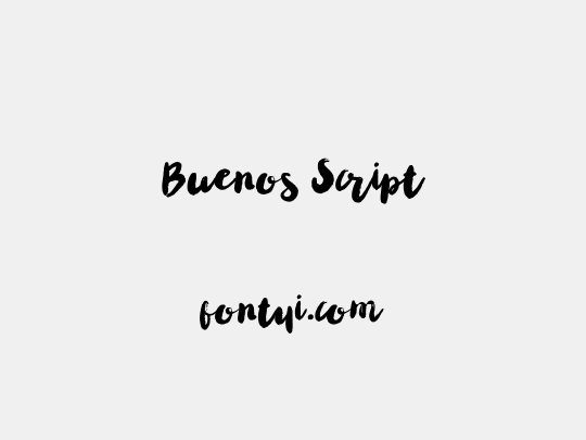 Buenos Script