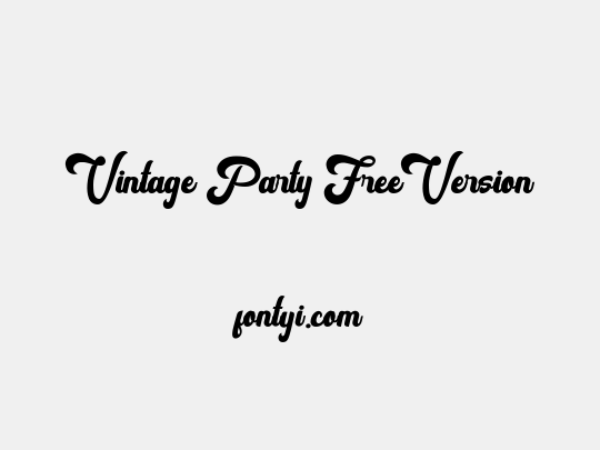 Vintage Party FreeVersion