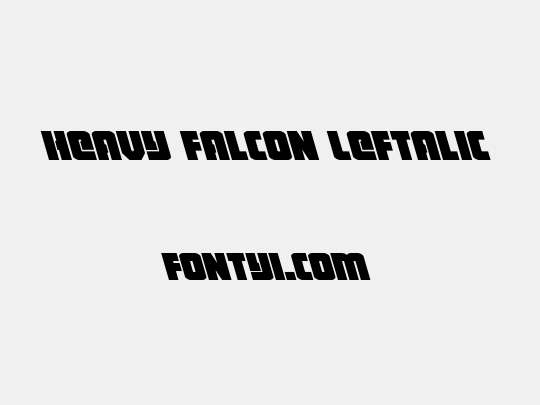 Heavy Falcon Leftalic