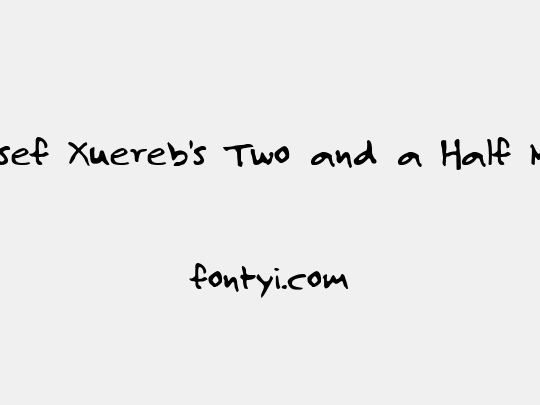 Josef Xuereb's Two and a Half Men