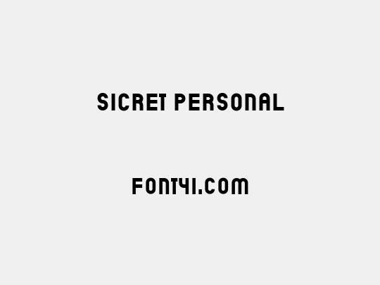 Sicret PERSONAL