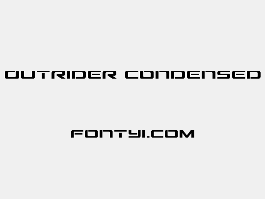 Outrider Condensed
