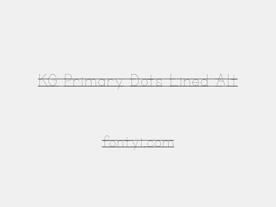 KG Primary Dots Lined Alt