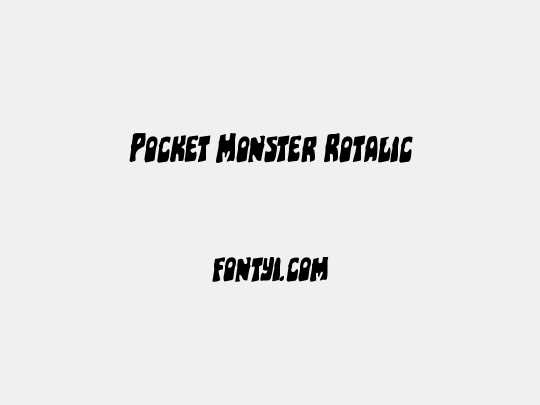 Pocket Monster Rotalic