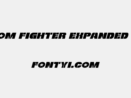 Freedom Fighter Expanded Italic