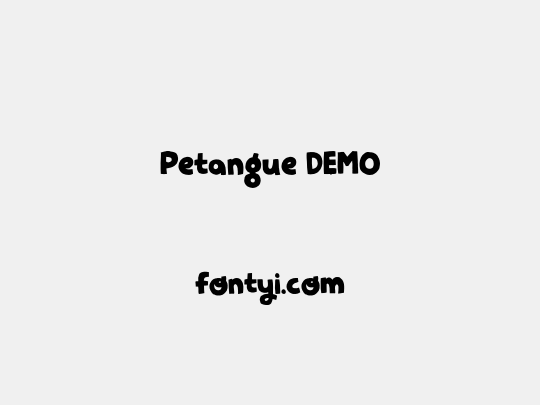 Petangue DEMO