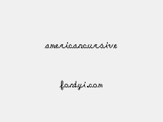 americancursive