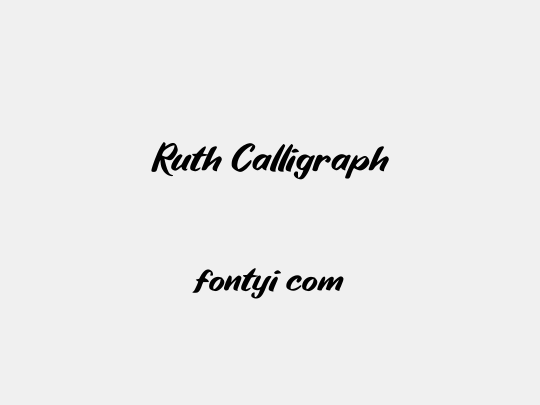 Ruth Calligraph