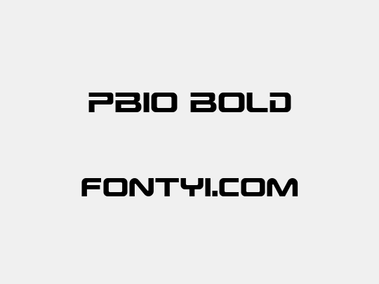 PBIO Bold