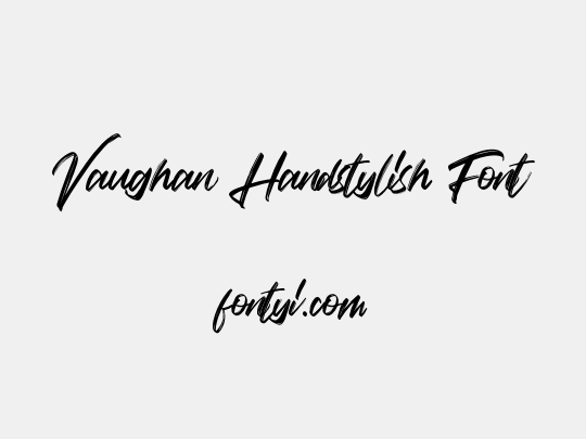 Vaughan Handstylish Font