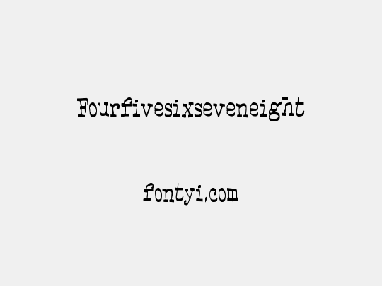 Fourfivesixseveneight