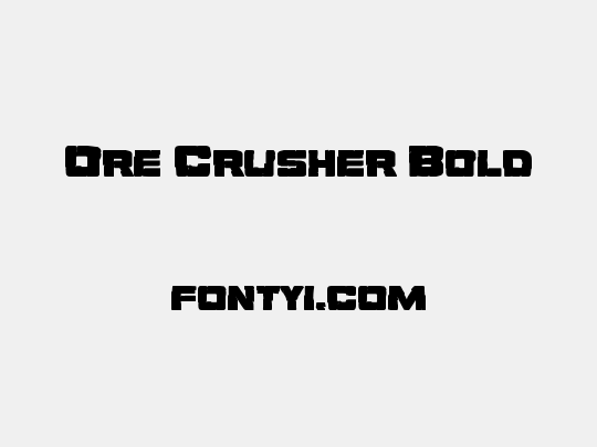 Ore Crusher Bold