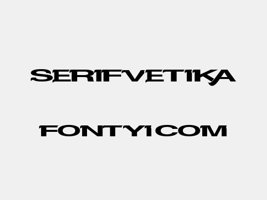 Serifvetika