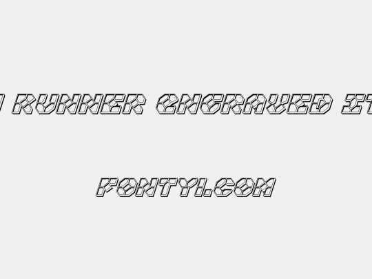 Zoom Runner Engraved Italic