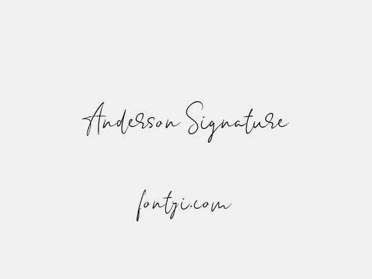 Anderson Signature