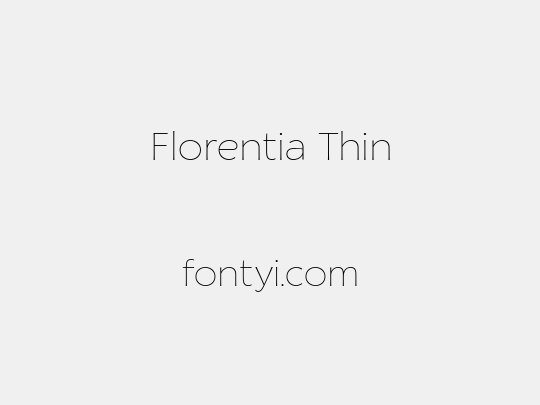 Florentia Thin
