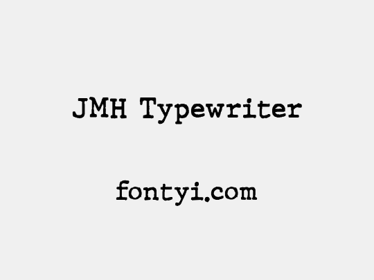 JMH Typewriter