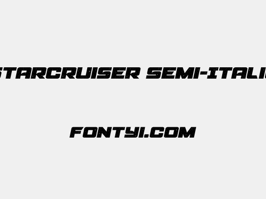 Starcruiser Semi-Italic
