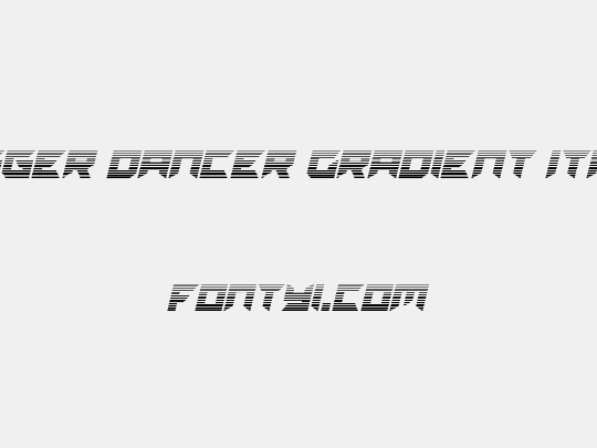 Dagger Dancer Gradient Italic